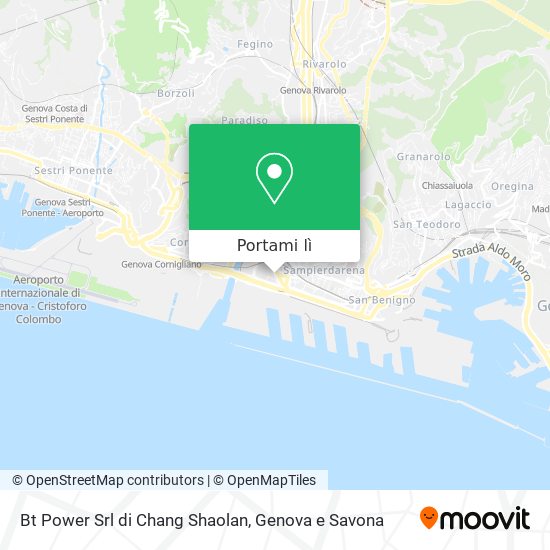 Mappa Bt Power Srl di Chang Shaolan