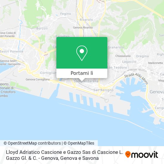 Mappa Lloyd Adriatico Cascione e Gazzo Sas di Cascione L. Gazzo Gl. & C. - Genova