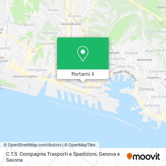 Mappa C.T.S. Compagnia Trasporti e Spedizioni