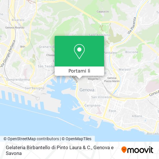 Mappa Gelateria Birbantello di Pinto Laura & C.