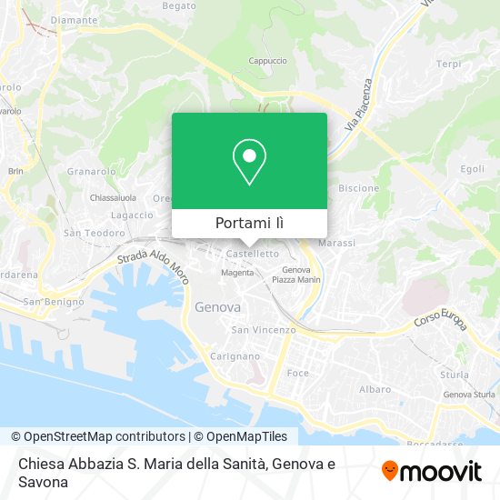 Mappa Chiesa Abbazia S. Maria della Sanità