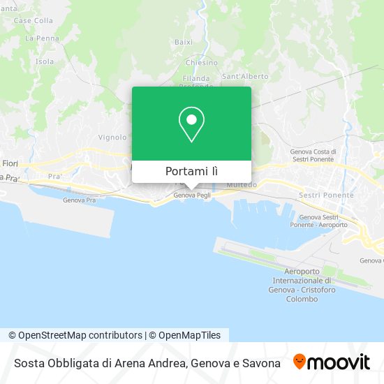 Mappa Sosta Obbligata di Arena Andrea