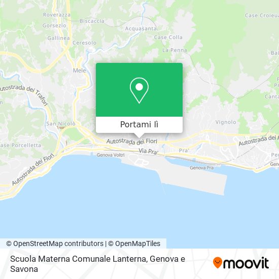 Mappa Scuola Materna Comunale Lanterna