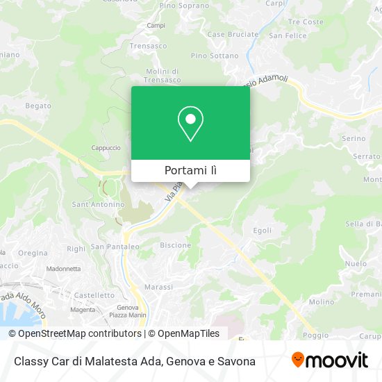 Mappa Classy Car di Malatesta Ada