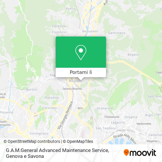 Mappa G.A.M.General Advanced Maintenance Service
