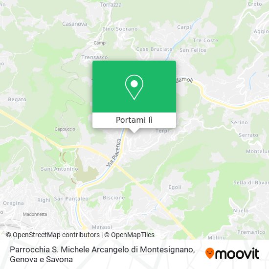 Mappa Parrocchia S. Michele Arcangelo di Montesignano