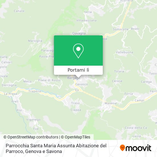 Mappa Parrocchia Santa Maria Assunta Abitazione del Parroco