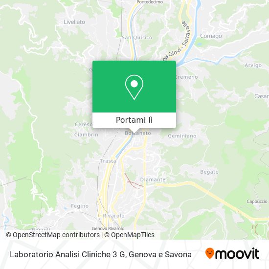 Mappa Laboratorio Analisi Cliniche 3 G