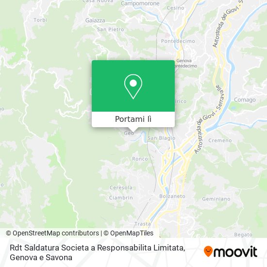 Mappa Rdt Saldatura Societa a Responsabilita Limitata
