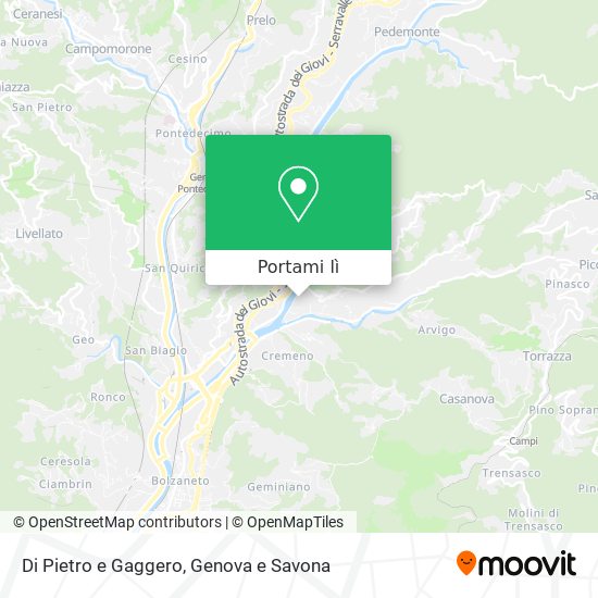 Mappa Di Pietro e Gaggero
