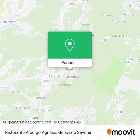Mappa Ristorante Albergo Agnese