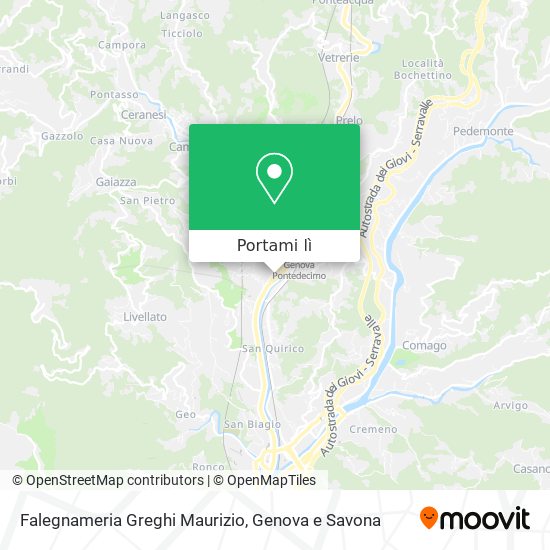 Mappa Falegnameria Greghi Maurizio