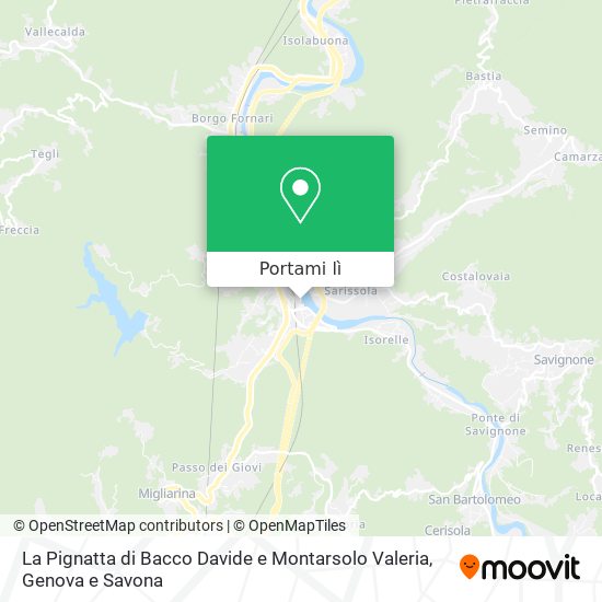Mappa La Pignatta di Bacco Davide e Montarsolo Valeria