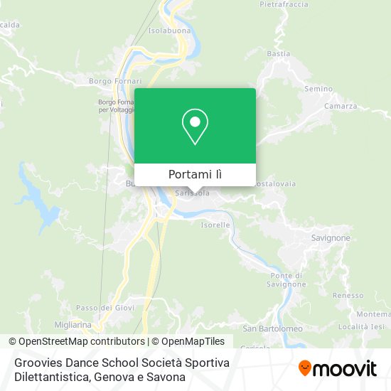 Mappa Groovies Dance School Società Sportiva Dilettantistica