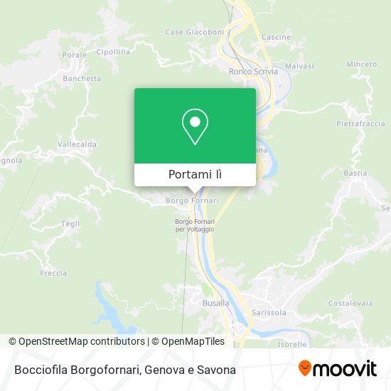 Mappa Bocciofila Borgofornari