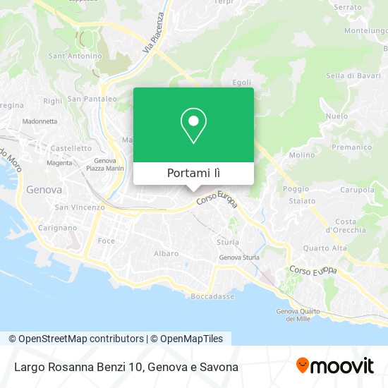 Mappa Largo Rosanna Benzi 10