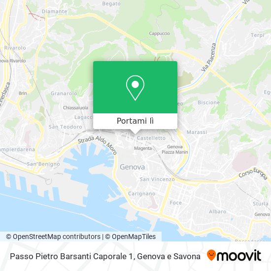 Mappa Passo Pietro Barsanti Caporale 1