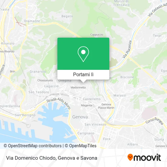 Mappa Via Domenico Chiodo