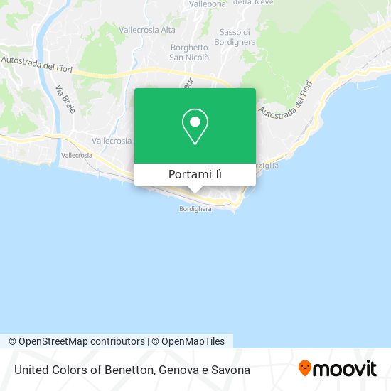 Mappa United Colors of Benetton