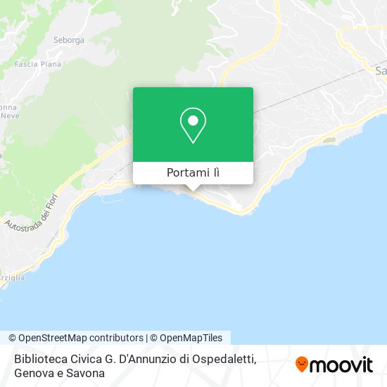 Mappa Biblioteca Civica G. D'Annunzio di Ospedaletti