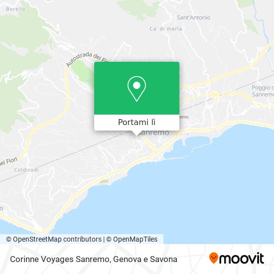Mappa Corinne Voyages Sanremo