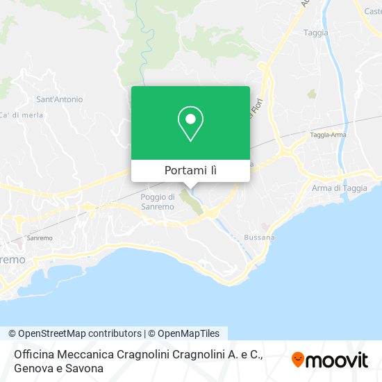 Mappa Officina Meccanica Cragnolini Cragnolini A. e C.