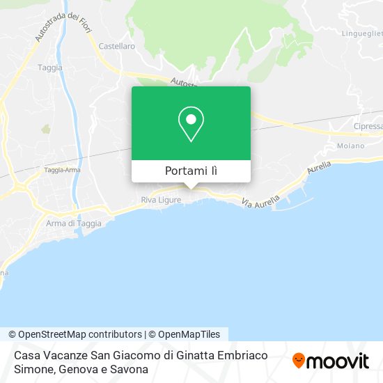 Mappa Casa Vacanze San Giacomo di Ginatta Embriaco Simone