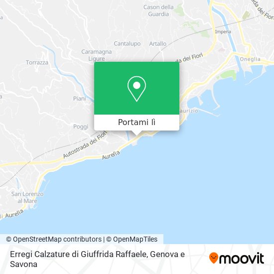 Mappa Erregi Calzature di Giuffrida Raffaele