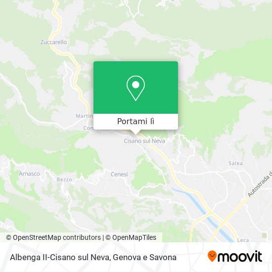 Mappa Albenga II-Cisano sul Neva