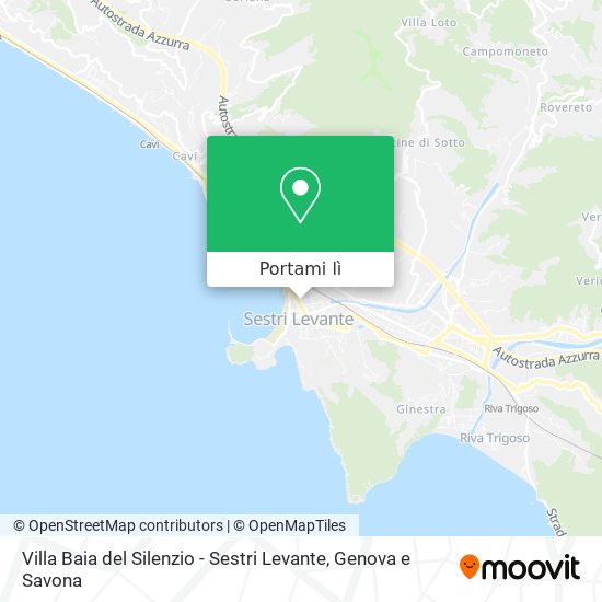 Mappa Villa Baia del Silenzio - Sestri Levante