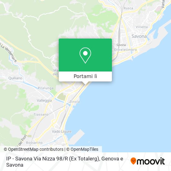 Mappa IP - Savona Via Nizza 98 / R (Ex Totalerg)