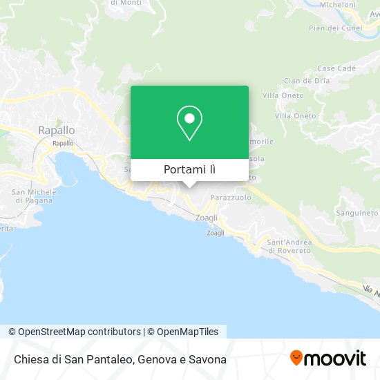 Mappa Chiesa di San Pantaleo