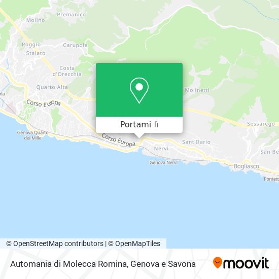 Mappa Automania di Molecca Romina