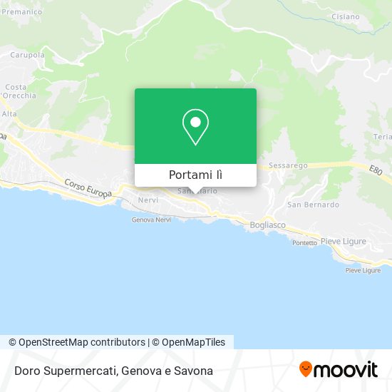 Mappa Doro Supermercati