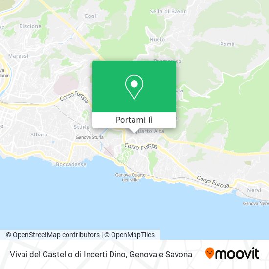 Mappa Vivai del Castello di Incerti Dino