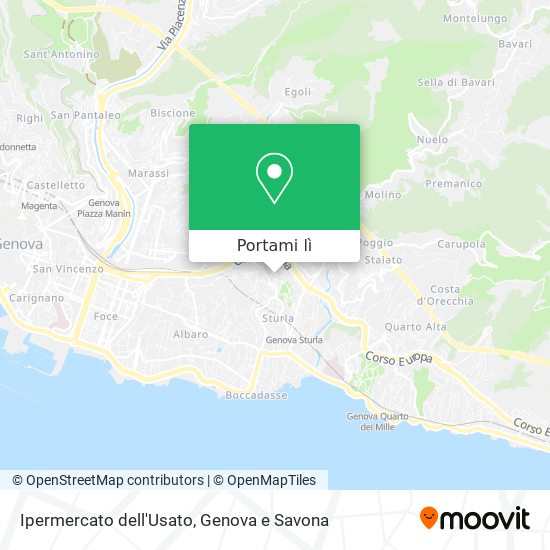 Mappa Ipermercato dell'Usato