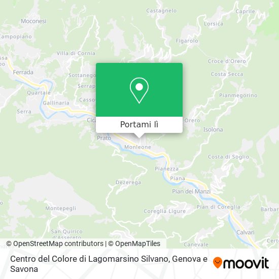 Mappa Centro del Colore di Lagomarsino Silvano