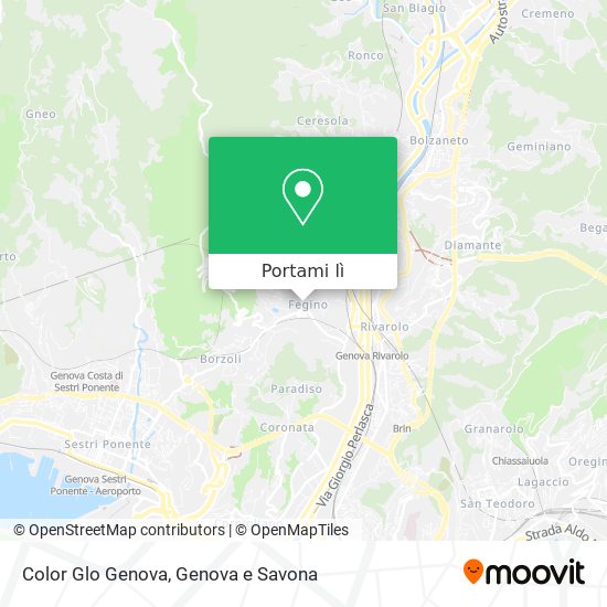 Mappa Color Glo Genova