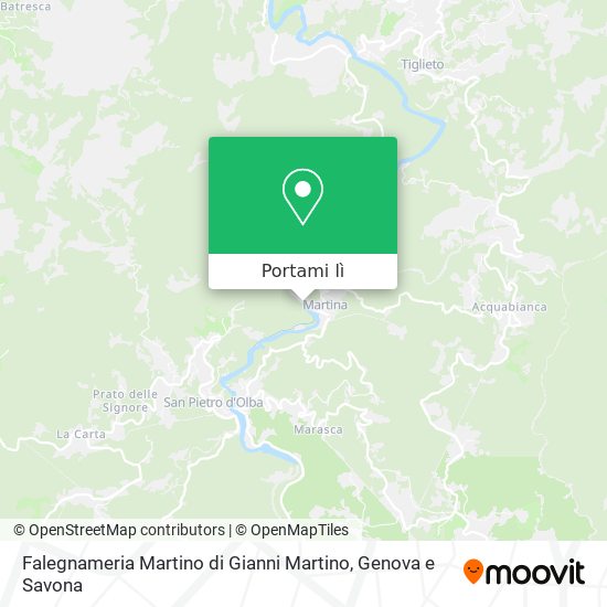 Mappa Falegnameria Martino di Gianni Martino