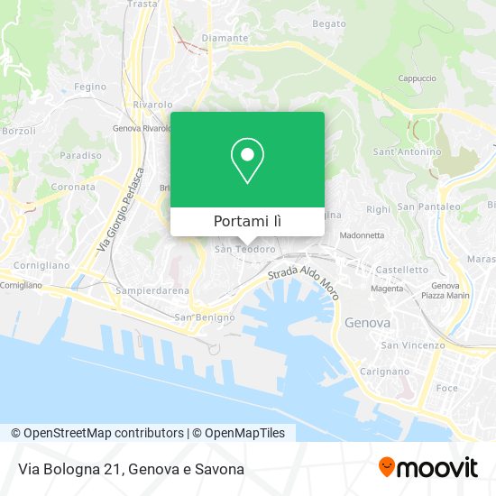 Mappa Via Bologna  21