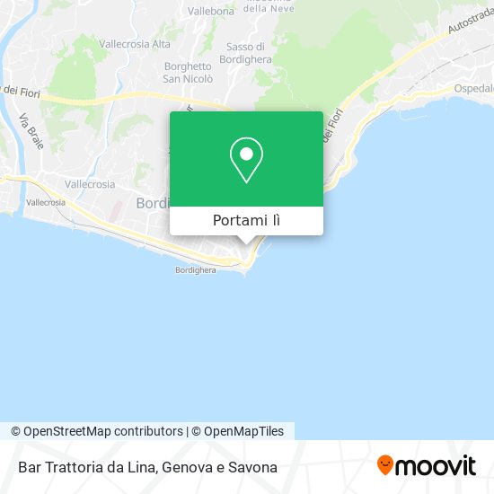 Mappa Bar Trattoria da Lina