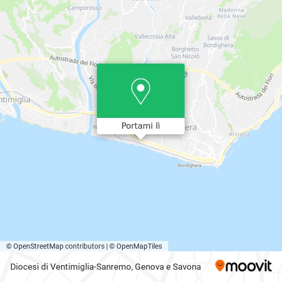 Mappa Diocesi di Ventimiglia-Sanremo