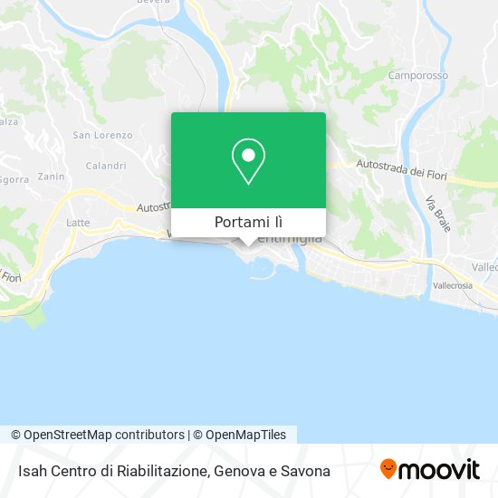 Mappa Isah Centro di Riabilitazione