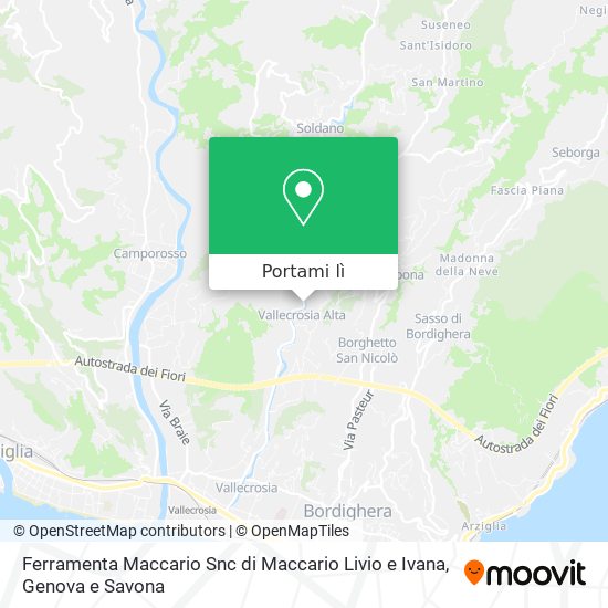 Mappa Ferramenta Maccario Snc di Maccario Livio e Ivana
