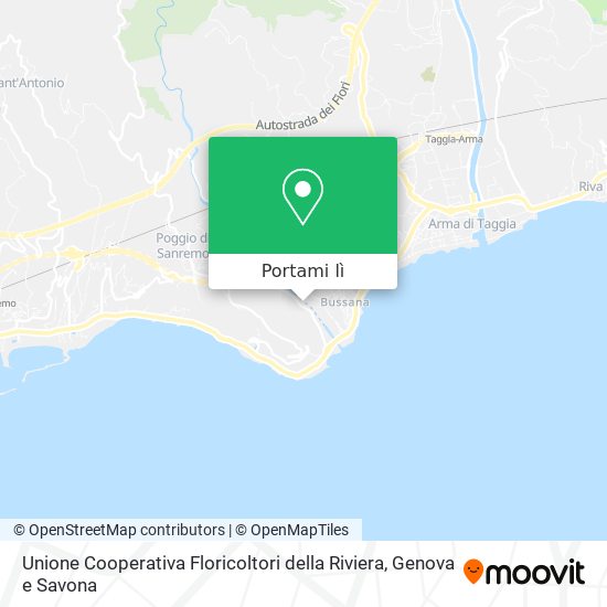 Mappa Unione Cooperativa Floricoltori della Riviera