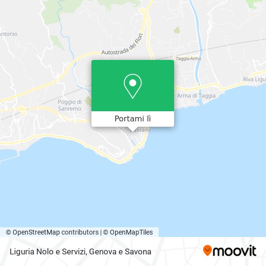 Mappa Liguria Nolo e Servizi