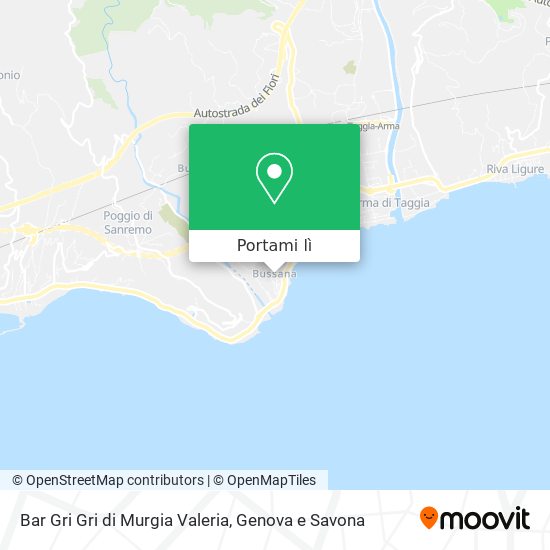 Mappa Bar Gri Gri di Murgia Valeria
