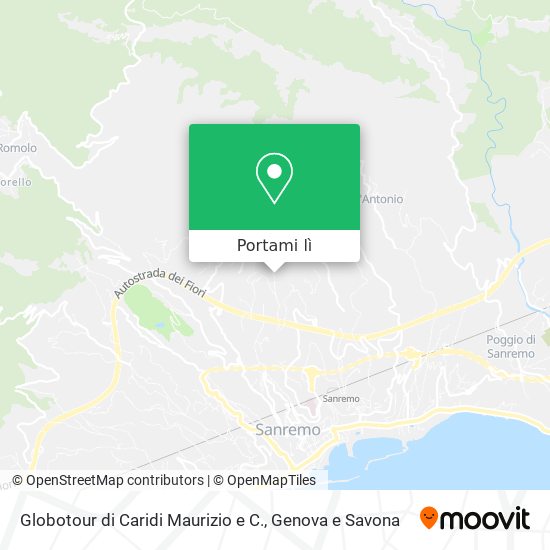 Mappa Globotour di Caridi Maurizio e C.