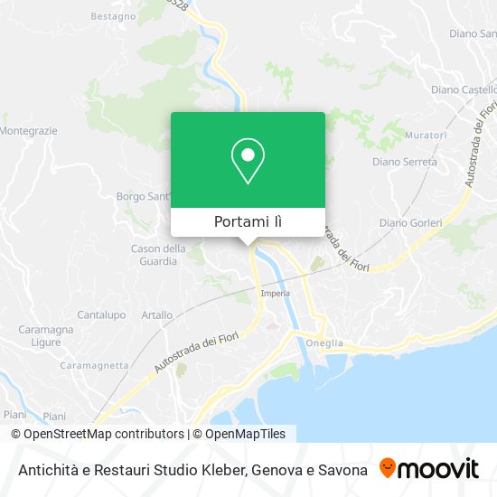 Mappa Antichità e Restauri Studio Kleber
