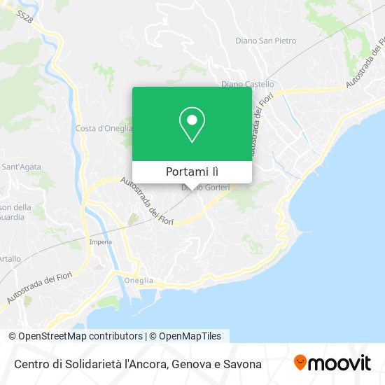 Mappa Centro di Solidarietà l'Ancora